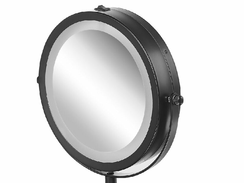 Makeup zrkadlo ø 17 cm Tucha (čierna)