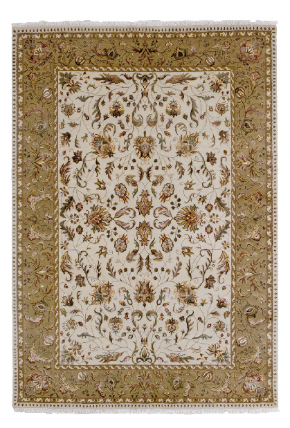 Ručne viazaný koberec Bakero Begam Beige-Ivory