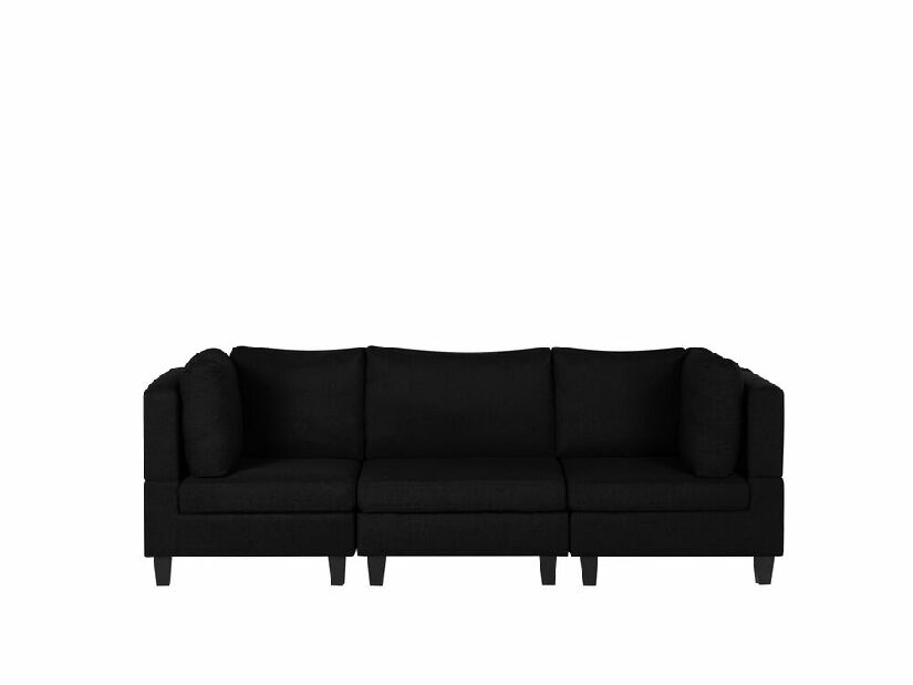 Modulárna pohovka FELLE (polyester) (čierna) (pre 3 ľudí)
