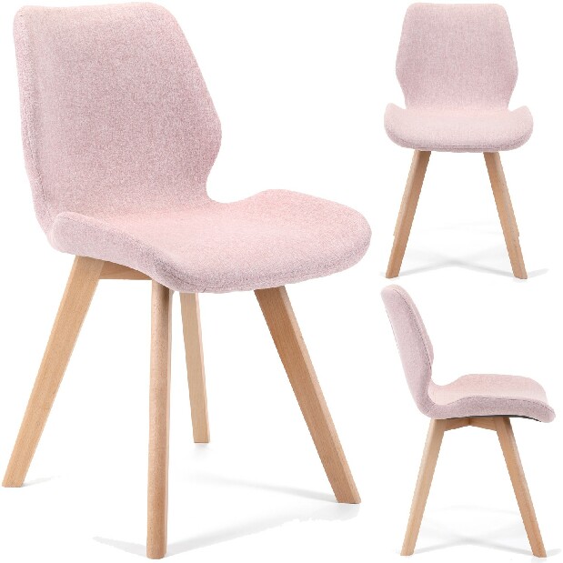 Jedálenská stolička Sivan (ružová) (4ks)