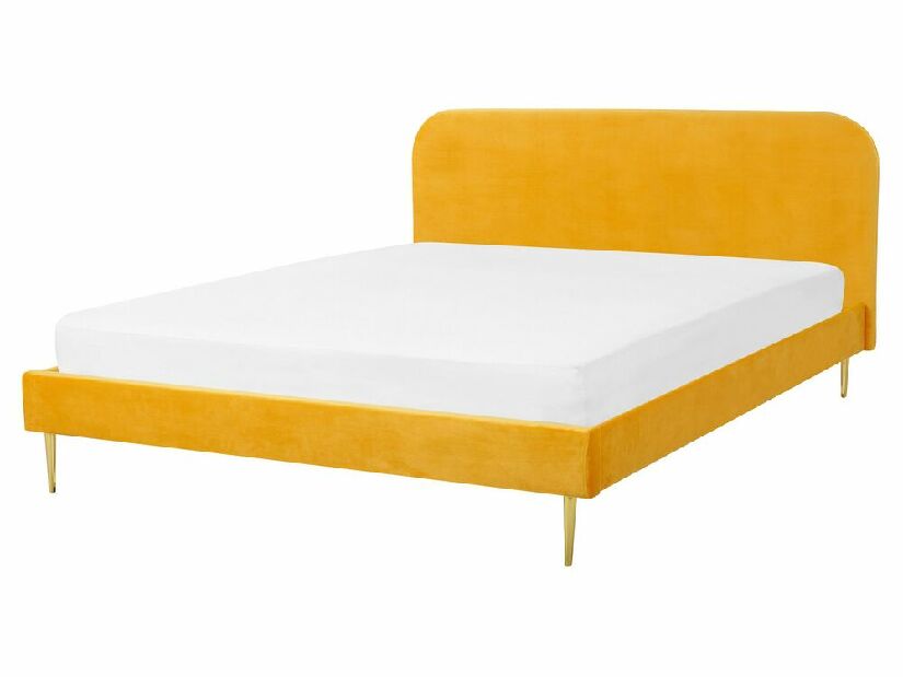 Manželská posteľ 160 cm Faris (žltá) (s roštom)