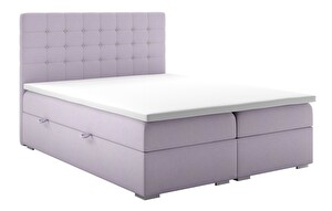 Manželská posteľ Boxspring 140 cm Clady (svetlofialová) (s úložným priestorom)