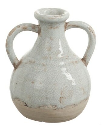 Dekoračná váza Jolipa (19x16x20cm) (Sivá)