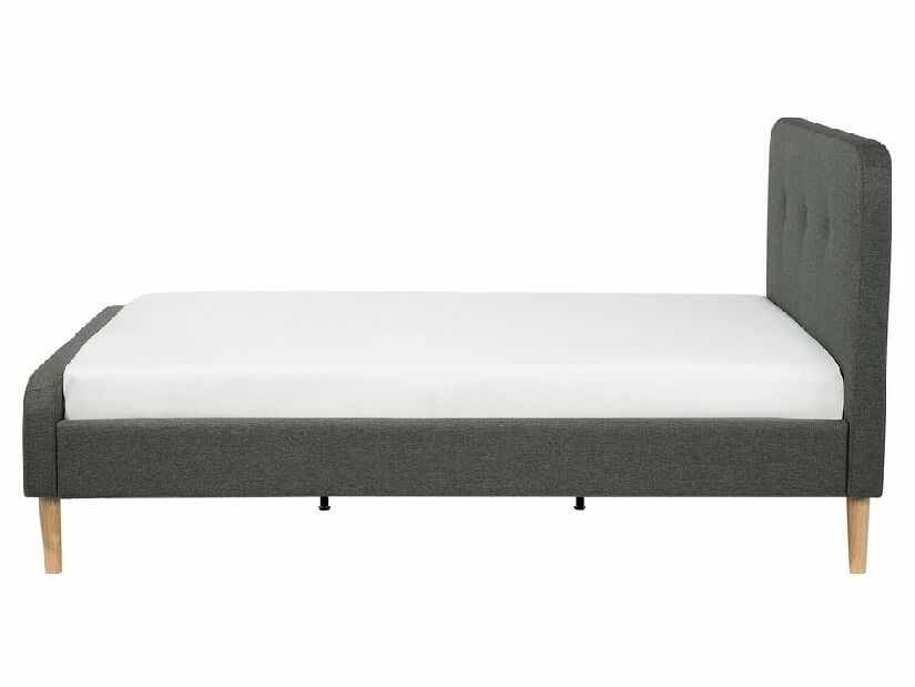 Manželská posteľ 160 cm ROME (s roštom) (tmavosivá)