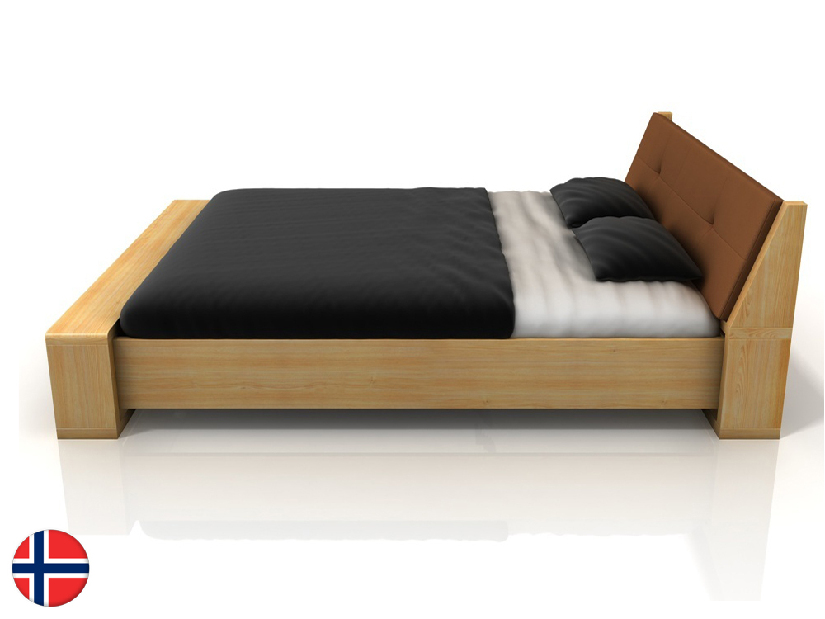 Manželská posteľ 200 cm Naturlig Ervik (borovica) (s roštom)