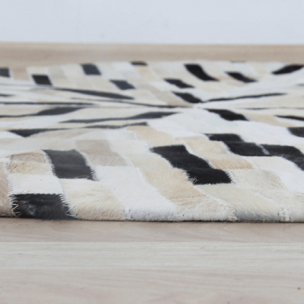 Kožený koberec 150x150 cm Kazuko typ 8