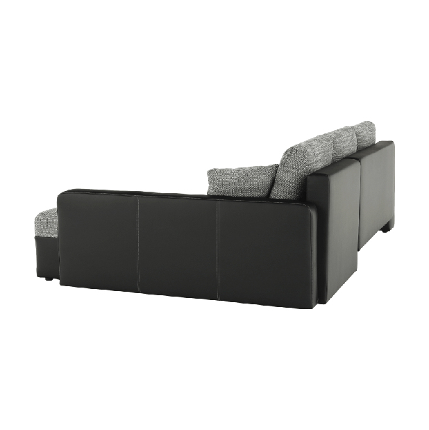 Rohová sedačka Manter (čierna + sivá) (P)