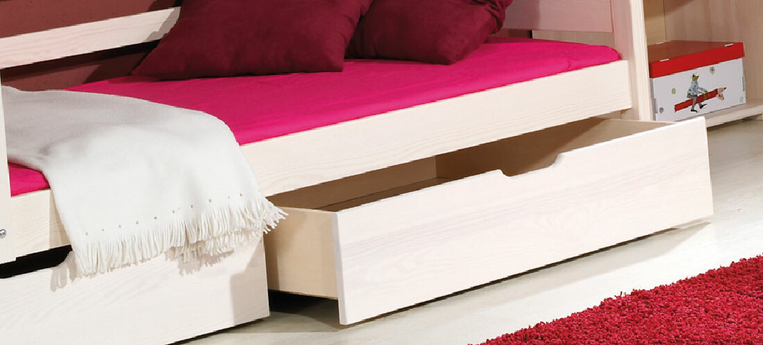 Poschodová posteľ 80 cm Desir (s roštami a úl. priestorom)