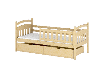 Detská posteľ 90 x 190 cm Tarra (s roštom a úl. priestorom) (borovica)