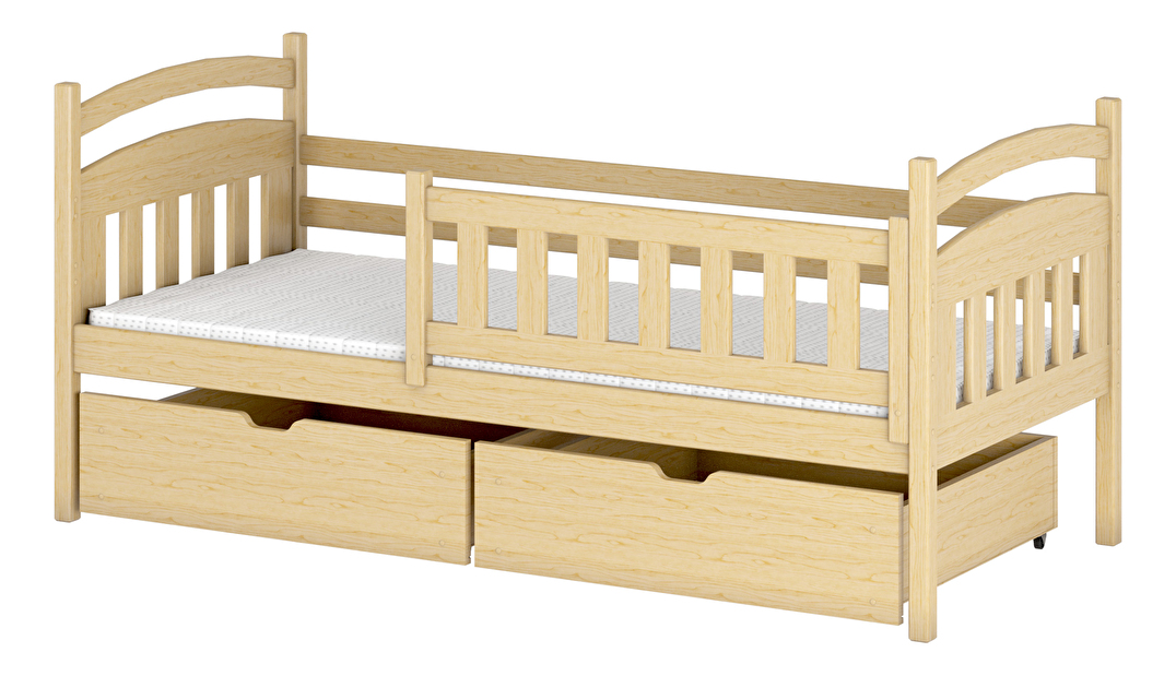 Detská posteľ 80 x 180 cm Tarra (s roštom a úl. priestorom) (borovica)