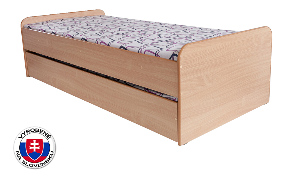 Jednolôžková posteľ 90 cm BRW Nika (s roštom)