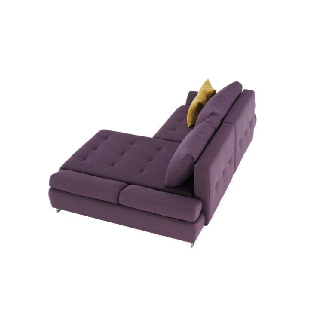 Rohová sedačka Grena (fialová + horčicová) (P)