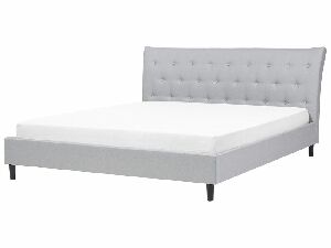 Manželská posteľ 180 cm SANTORI (s roštom) (sivá)