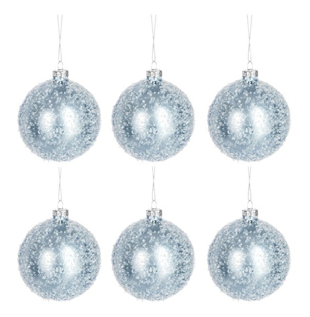 Dekoratívny predmet Jolipa Vianočná dekorácia (8x8x9cm) (Modrá)