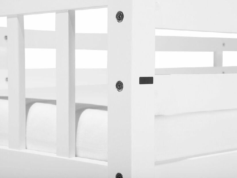 Poschodová posteľ 90 cm REWIND (s roštom) (biela)