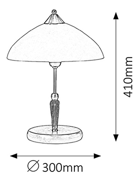 Stolová lampa Regina 8172 (bronzová + krémová)