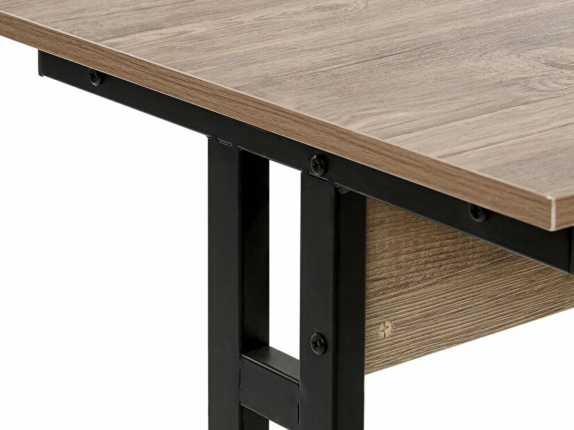 Písací stôl CRAW (120 x 48 cm) (MDF) (tmavé drevo)