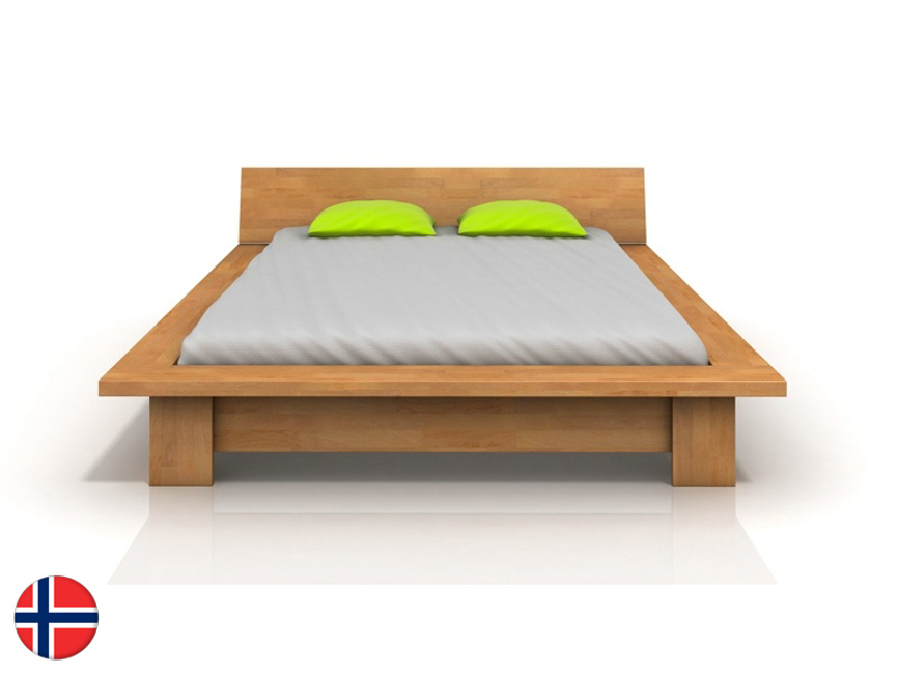 Manželská posteľ 200 cm Naturlig Boergund (buk)