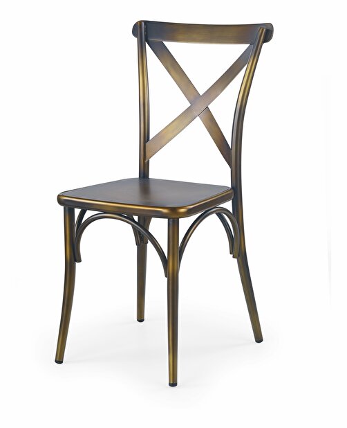 Jedálenská stolička K205 (žltá + kov)