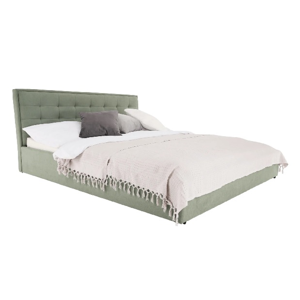 Manželská posteľ 180 cm Essie (s roštom) (mentolová) *bazár
