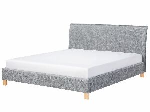 Manželská posteľ 180 cm SANCHEZ (s roštom) (sivá)