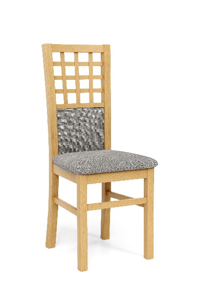 Jedálenská stolička Garret 3 (dub medový + sivá)