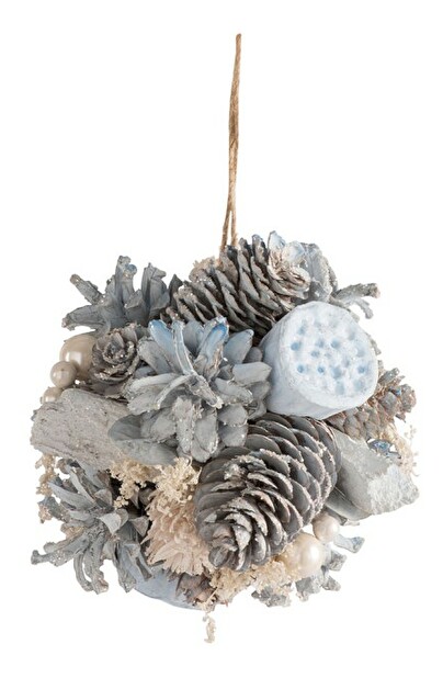 Dekoratívny predmet Jolipa Vianočná dekorácia (S) (Modrá + Biela)