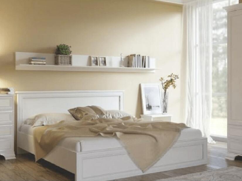 Manželská posteľ 160 cm Trumf (biela) (s roštom) 