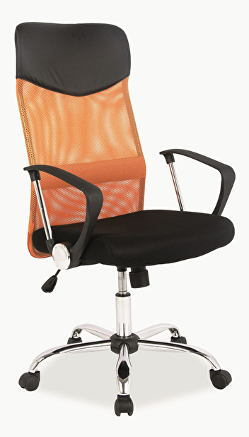 Kancelárska stolička Arrivata oranžová + čierna