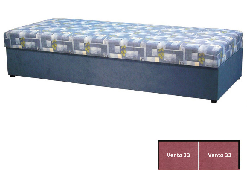 Jednolôžková posteľ (váľanda) 80 cm Kasvo (s molitanovým matracom) (staroružová) *výpredaj