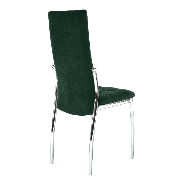Jedálenská stolička Adore (smaragdová+ kov)