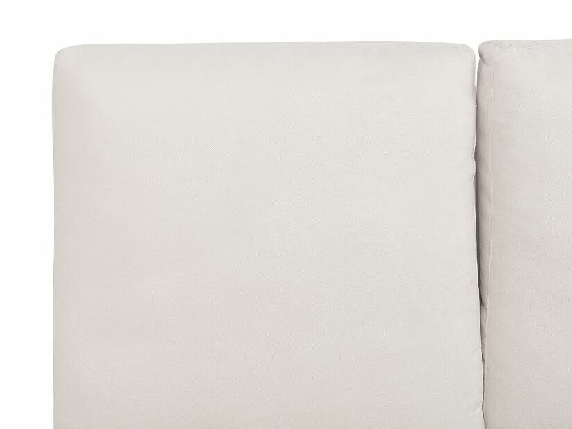 Manželská posteľ 180 cm MELIA (polyester) (béžová) (s roštom)