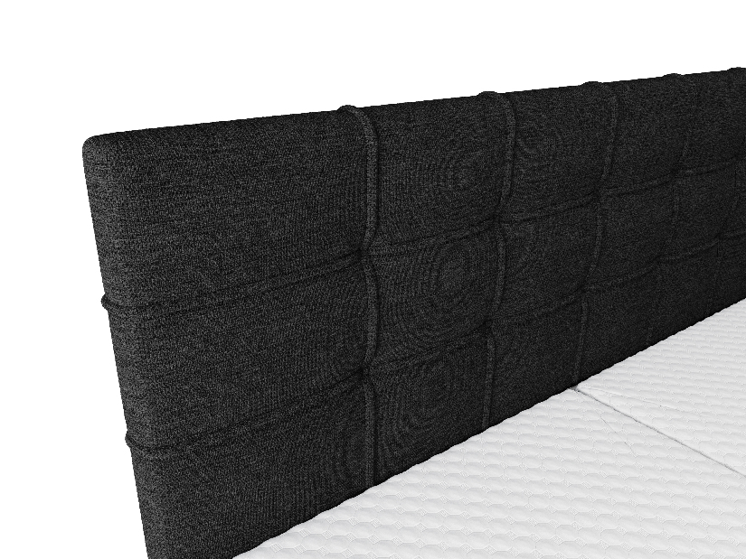 Jednolôžková posteľ 120 cm Infernus Bonell (čierna) (s roštom, s úl. priestorom)