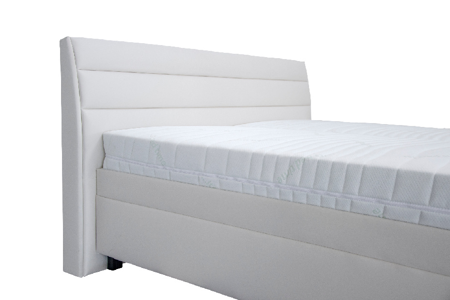 Manželská posteľ 160 cm Blanár Vernon (krémovo biela) (s roštom)