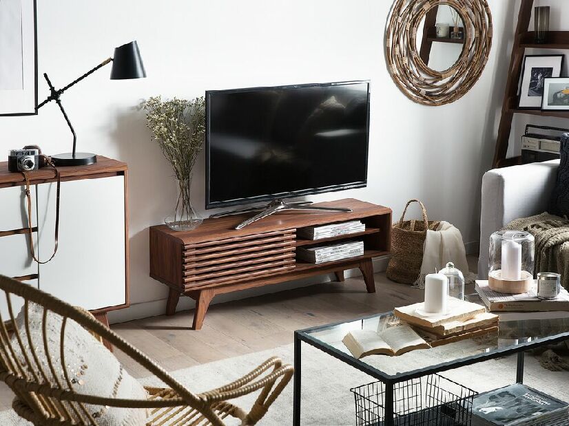 TV stolík/skrinka Tabula (tmavé drevo)