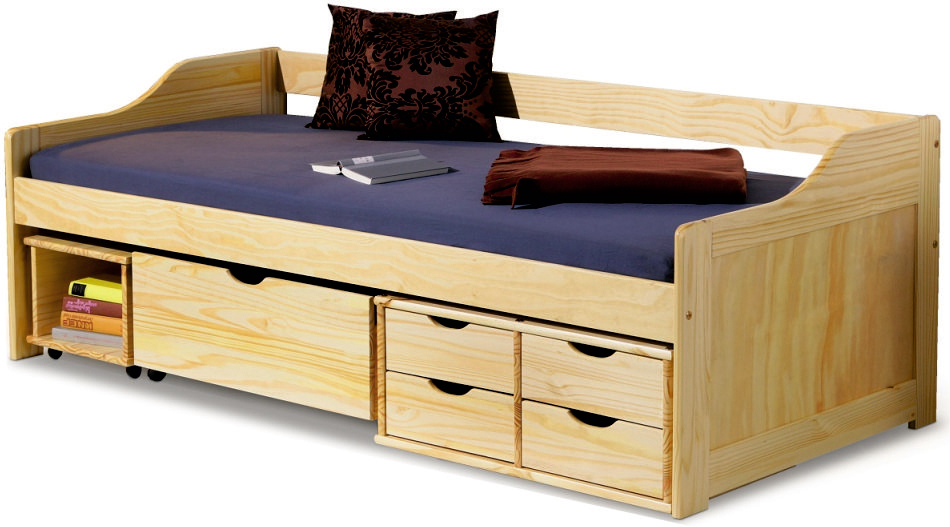Jednolôžková posteľ 90 cm Maxima (masív) (s roštom)