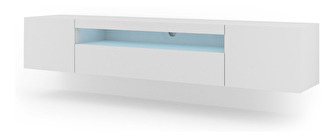 TV stolík/skrinka Aurora 200 (biela matná) (LED)