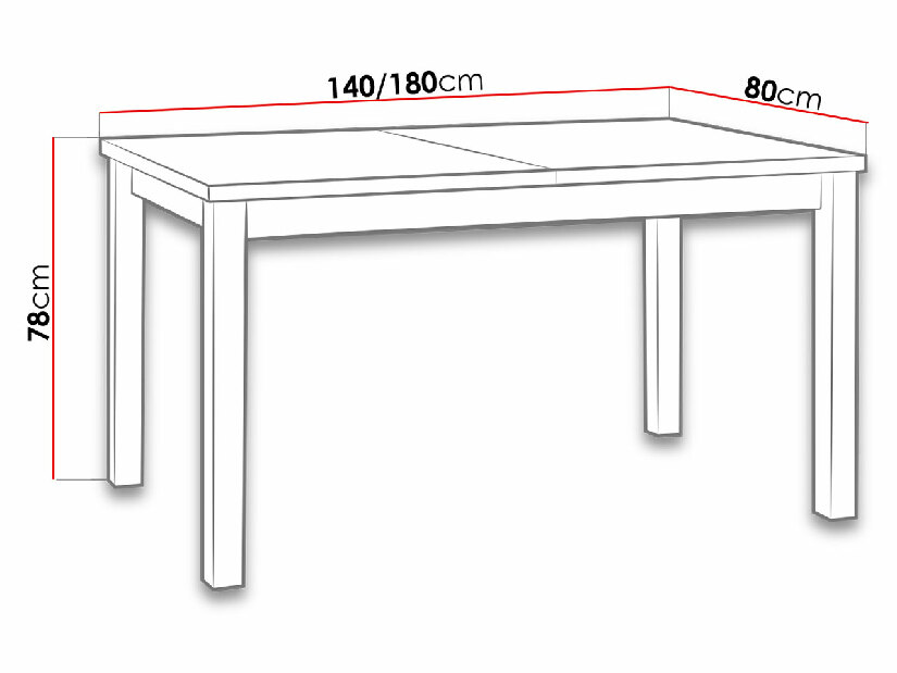 Rozkladací jedálenský stôl Wood *výpredaj