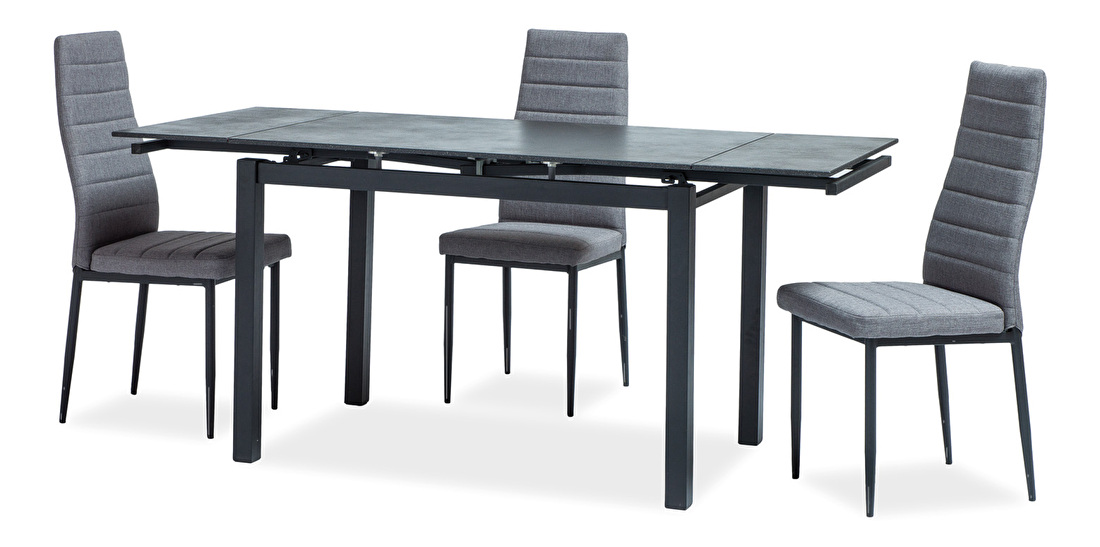Jedálenský stôl Tawny (čierna) (pre 4 až 6 osôb)