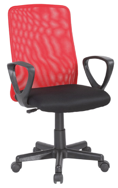 Kancelárska stolička Q-083 červená + čierna