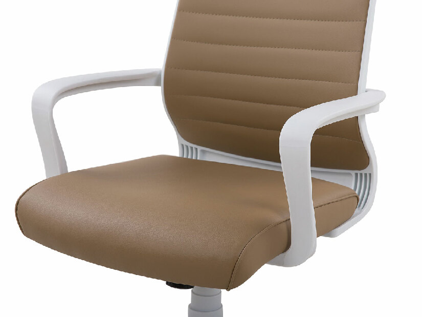 Kancelárska stolička LORD (polyester) (hnedá)