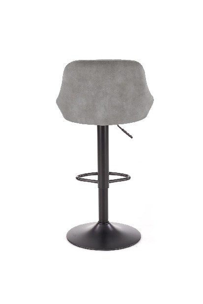 Barová stolička Henrietta (sivá + čierna)