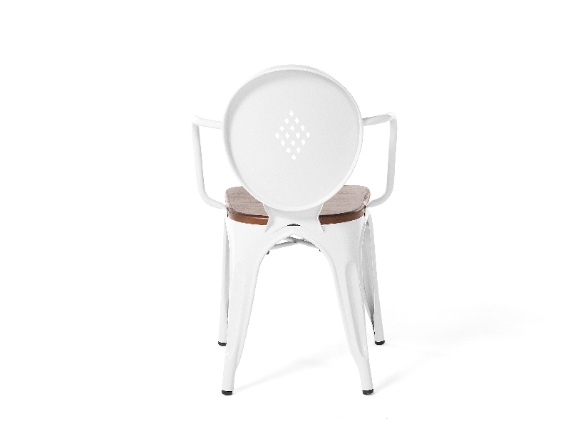 Jedálenská stolička Lorco (biela)