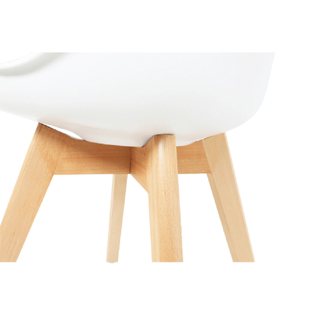Jedálenská stolička Damiara (biela + fialová)