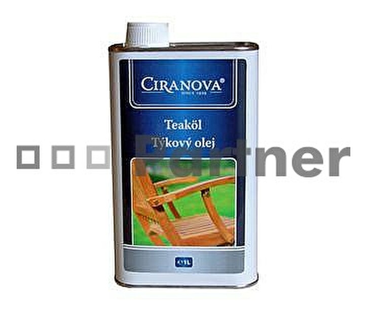 Ochranný prostriedok na záhradný nábytok Ciranova teakový olej 1 l (Meranti)