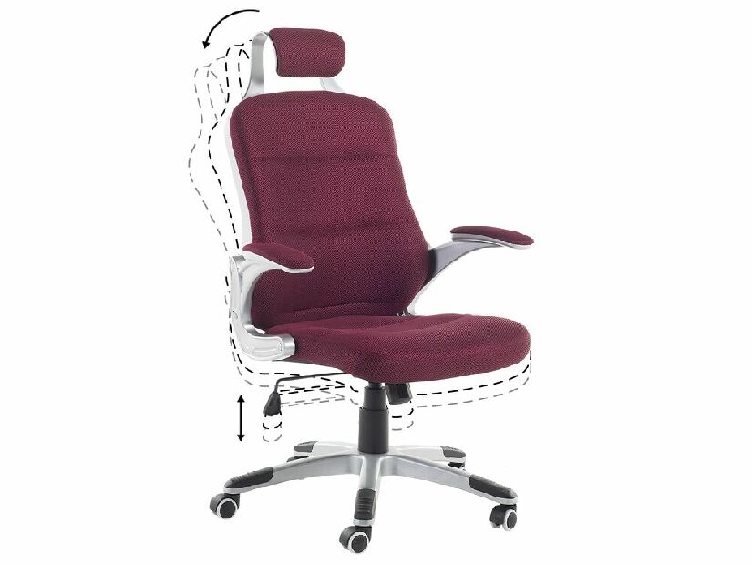 Kancelárska stolička Prime (tmavočervená)