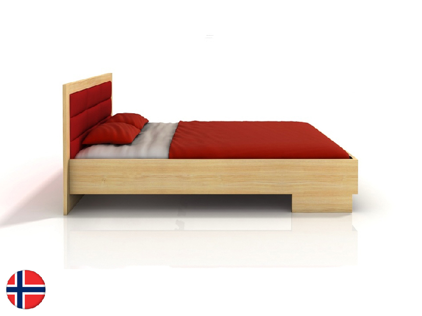 Manželská posteľ 200 cm Naturlig Stjernen High BC (borovica)