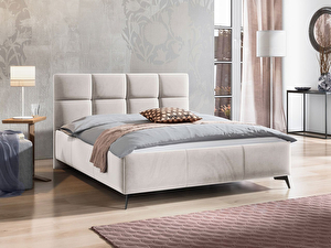 Čalúnená posteľ s kontajnerom Mirjan Waverly (140x200) (Fresh 01)