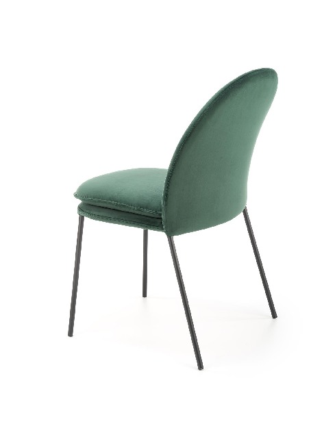 Jedálenská stolička Kemis (zelená + čierna)