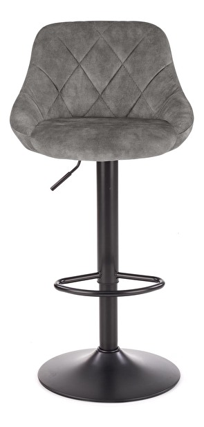 Barová stolička Henrietta (sivá + čierna)